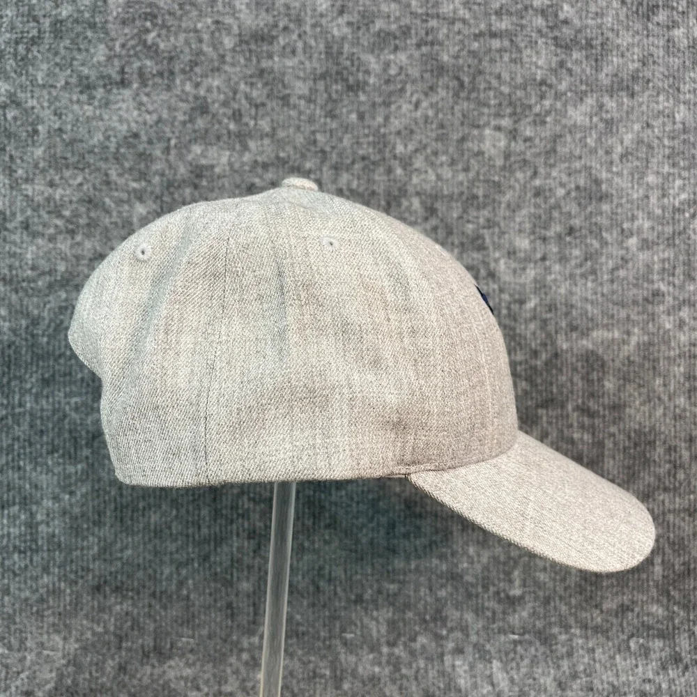 Symmetree Maine Pine Tree Star Snapback Hat Gray Wool Blend Yupoong Cap